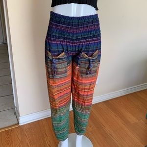 Bohemian Festival Rainbow Pants 🎋